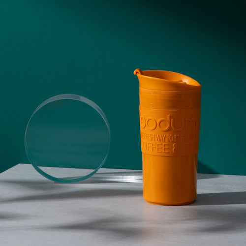 Mug De Voyage Isotherme En Plastique, Couvercle À Clapet, 0.35 L - Yolk