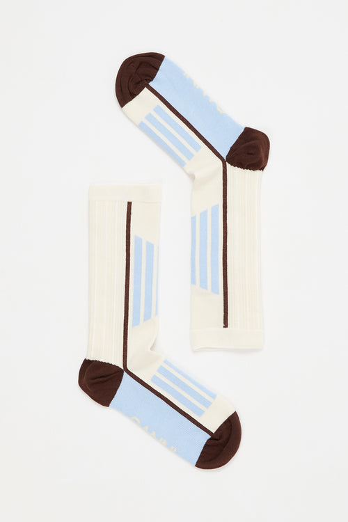 Chaussettes Sportive En Coton Biologique - Alabaster Gleam