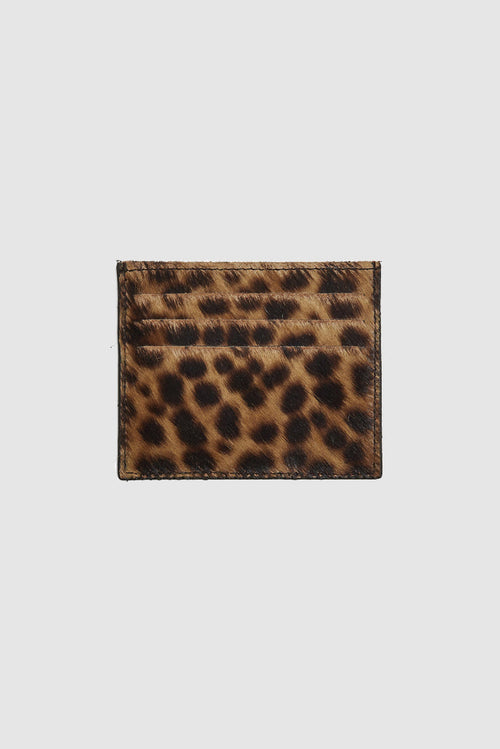 The Minis - Tarjetero de piel de leopardo