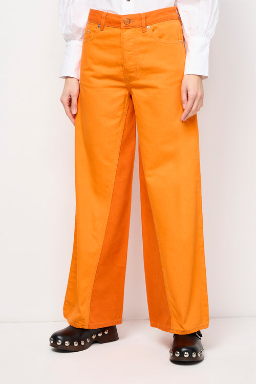 Pantalon Bi-Couleur Surteinte Jozey - Orangeade