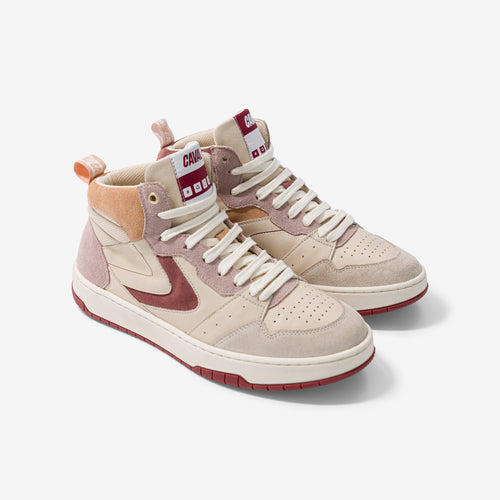 Vino Peach Sneakers - Rojo, Rosa, Beige